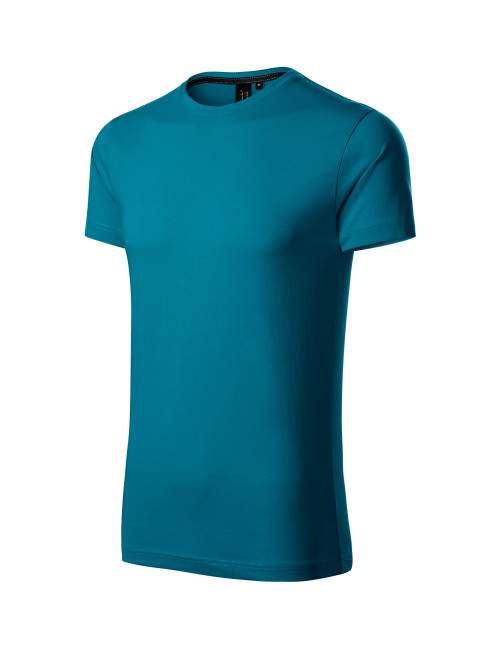 Adler MALFINIPREMIUM Herren T-Shirt Exklusive 153 benzinblaue Stickerei