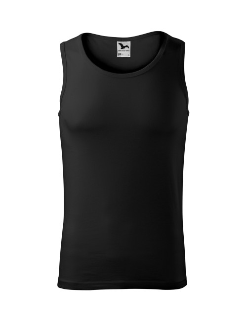 Adler MALFINI Men`s Top Core 142 black workwear logo embroidery
