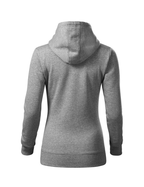 Damen-Sweatshirt-Umhang 414 dunkelgrau meliert Adler Malfini