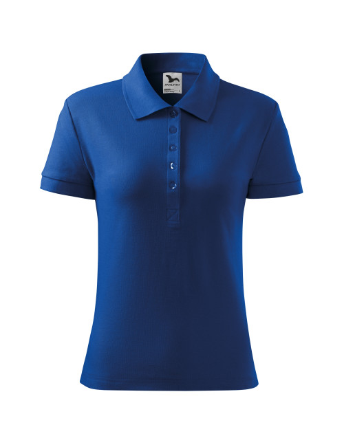 Adler MALFINI Koszulka polo damska Cotton Heavy 216 chabrowy haft logo