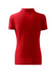 Adler MALFINI Koszulka polo damska Cotton Heavy 216 czerwony haft logo