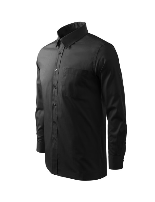 Herrenhemd Stil LS 209 schwarz Adler Malfini