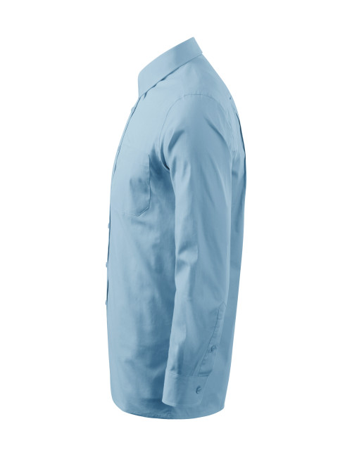 Herrenhemd Stil LS 209 blau Adler Malfini