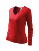 Adler MALFINI Damen T-Shirt Elegance 127 rot mit Stickerei, Logo