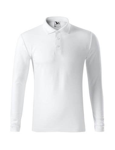 Koszulka polo męska Adler Pique Polo LS 221 biały - P&M