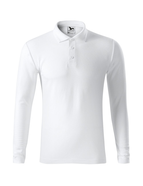 Herren-Polohemd Adler Pique Polo LS 221 Weiß