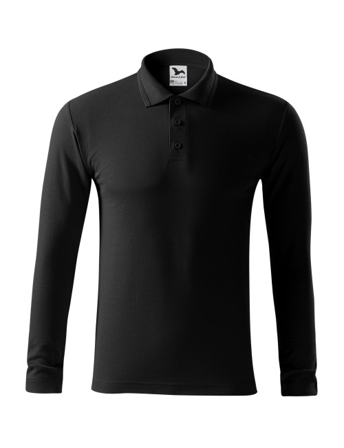 Koszulka polo męska pique polo ls 221 czarny Adler Malfini
