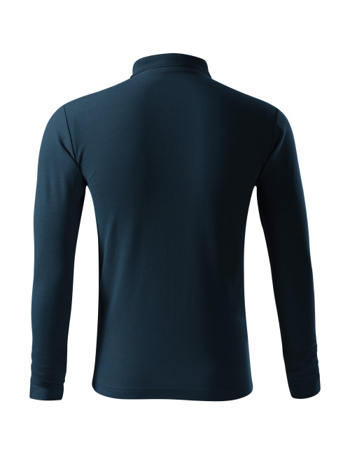 Herren Poloshirt Piqué Polo LS 221 Marineblau Adler Malfini