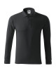 Adler MALFINI Men`s polo shirt Pique Polo LS 221 ebony gray with embroidery