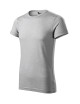 Adler MALFINI Herren T-Shirt Fusion 163 Silber Melange Bekleidungsstickerei