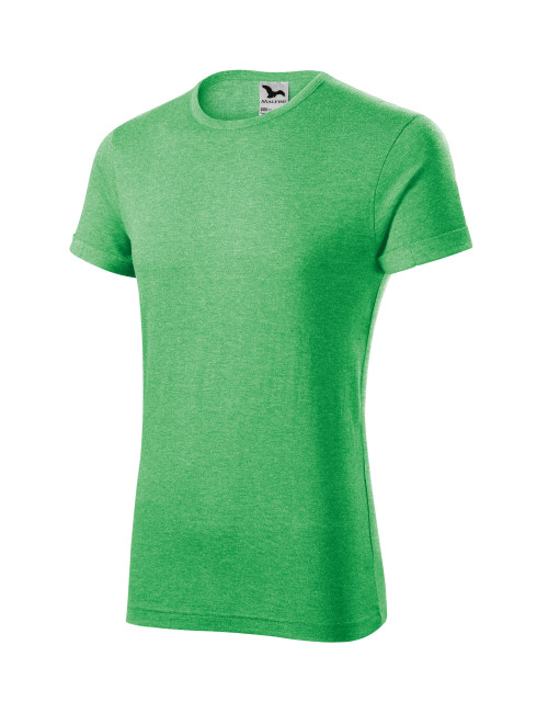 Adler MALFINI Herren T-Shirt Fusion 163 grün meliert Arbeitskleidung