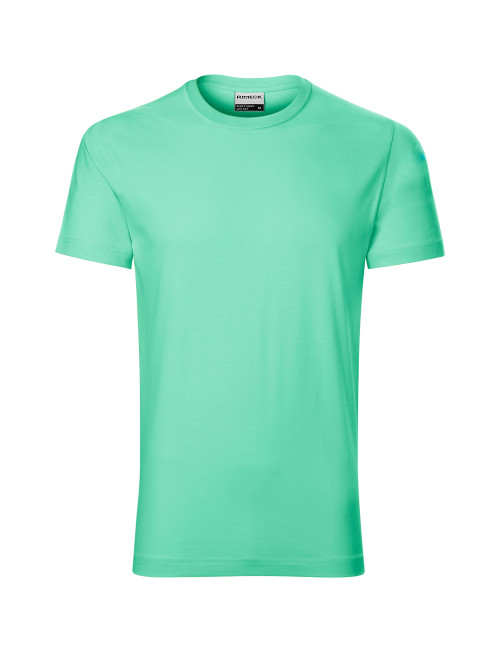 Adler RIMECK Men`s T-shirt Resist R01 mint computerized logo embroidery