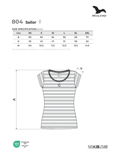 Adler Malfini Sailor 804 Women's Navy T-Shirt
