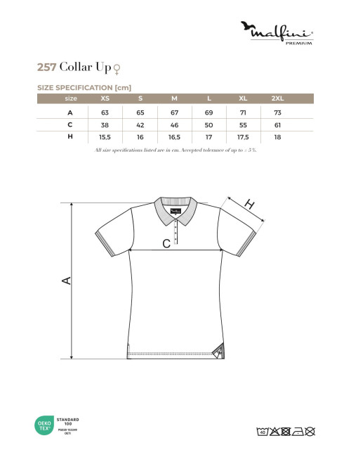 Damen-Poloshirt mit Kragen 257 Bourbon Vanilla Adler Malfinipremium