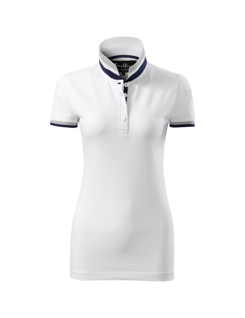 Women's Polo Shirt Adler Collar Up 257 White