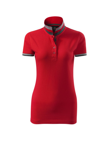 Collar up 257 women`s polo shirt formula red Adler Malfinipremium