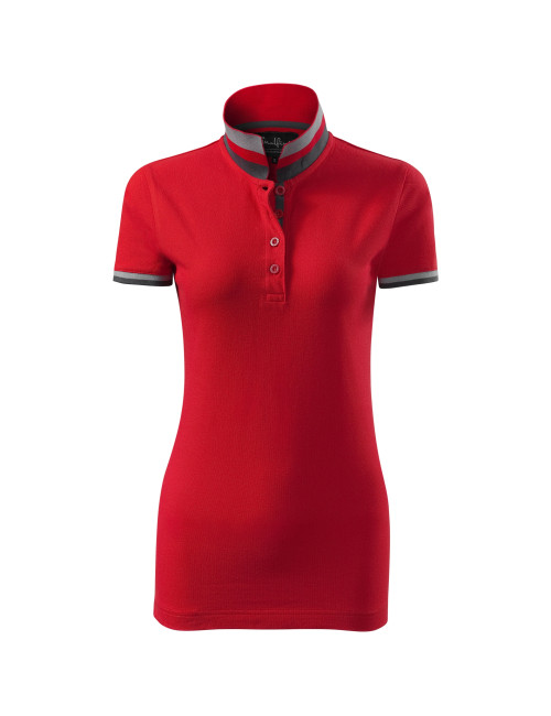 Collar up 257 women`s polo shirt formula red Adler Malfinipremium