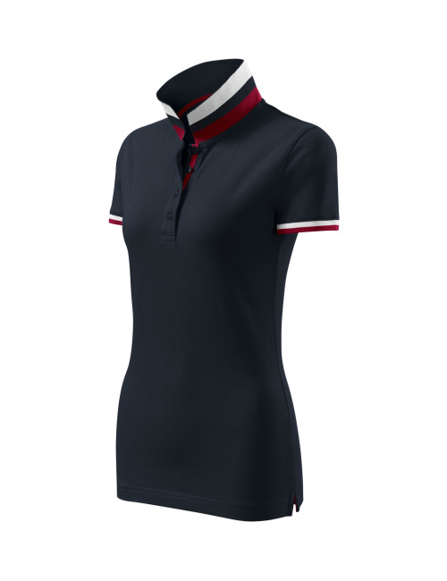 Damen-Poloshirt mit Stehkragen 257 Dunkelblau Adler Malfinipremium