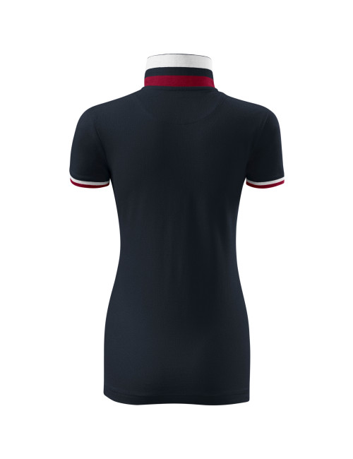 Koszulka polo damska collar up 257 dark navy Adler Malfinipremium