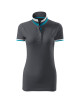 Koszulka polo damska collar up 257 light anthracite Adler Malfinipremium