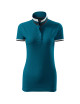 Damen-Poloshirt mit Kragen 257 Petrolblau Adler Malfinipremium