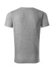 Unisex-T-Shirt mit schwerem V-Ausschnitt 111 dunkelgrau meliert Adler Malfini