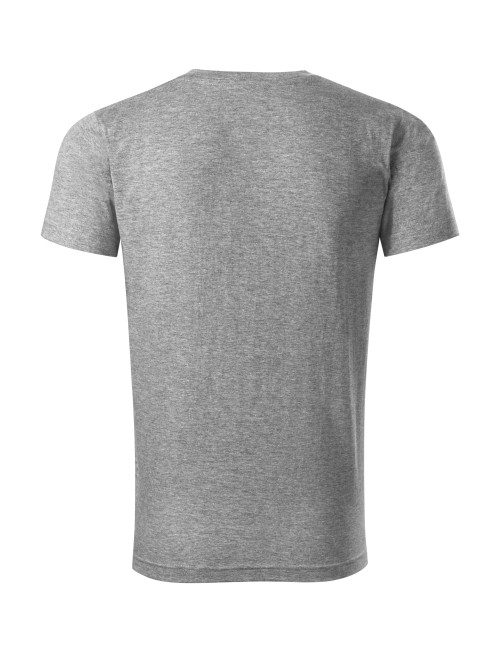 Unisex-T-Shirt mit schwerem V-Ausschnitt 111 dunkelgrau meliert Adler Malfini