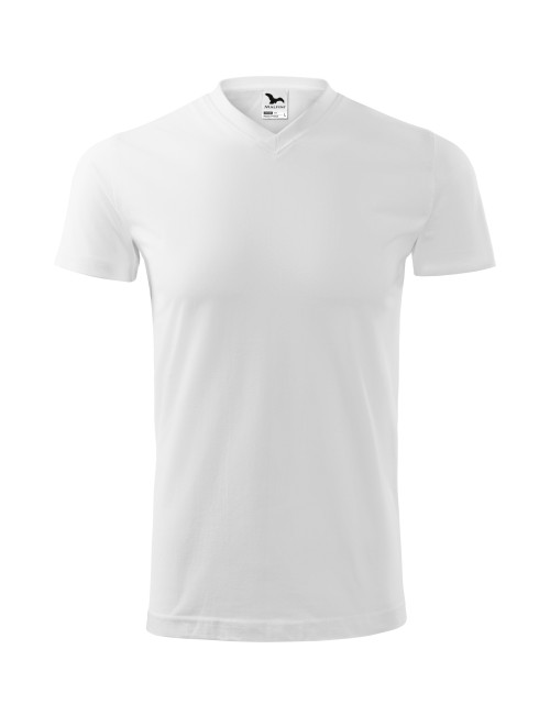 Unisex T-Shirt Adler Malfini Heavy V-neck Weiß
