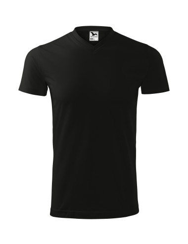 Unisex-T-Shirt mit schwerem V-Ausschnitt 111 schwarz Adler Malfini
