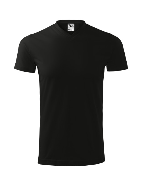 Unisex-T-Shirt mit schwerem V-Ausschnitt 111 schwarz Adler Malfini
