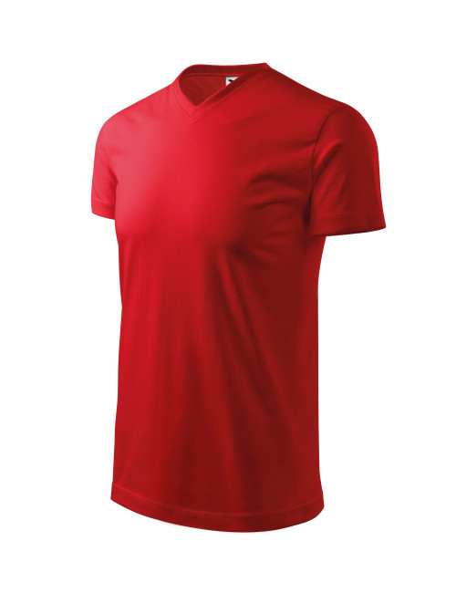 Unisex-T-Shirt mit schwerem V-Ausschnitt 111 rot Adler Malfini