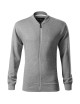 Herren-Bomber-Sweatshirt 453 dunkelgrau meliert Adler Malfinipremium