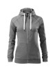Damen-Sweatshirt Voyage 451 dunkelgrau meliert Adler Malfinipremium