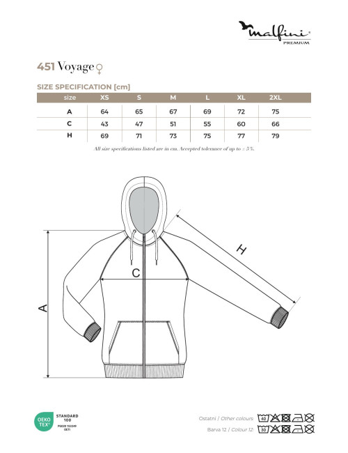 Bluza damska voyage 451 ciemnoszary melanż Adler Malfinipremium