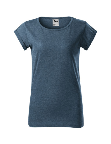 Women`s t-shirt fusion 164 dark denim melange Adler Malfini