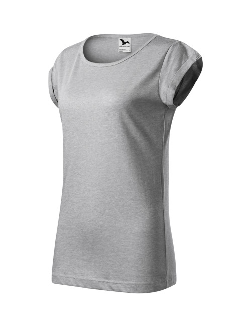 Damen Fusion T-Shirt 164 Silbermelange Adler Malfini