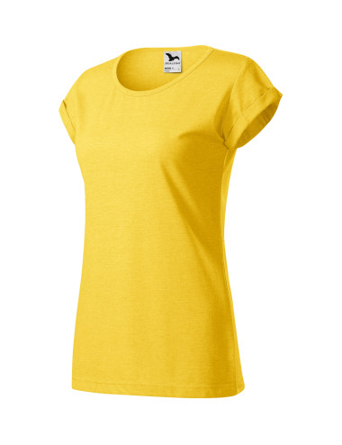 Women`s t-shirt fusion 164 yellow melange Adler Malfini