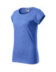 Adler MALFINI Women`s T-shirt Fusion 164 blue melange with embroidery, logo