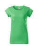 Damen-Fusion-T-Shirt 164 grün meliert Adler Malfini