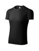 Schwarzes Unisex-Sport-Lauf-T-Shirt, bedruckt aus 100 % Polyester