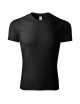 Schwarzes Unisex-Sport-Lauf-T-Shirt, bedruckt aus 100 % Polyester