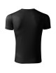 Schwarzes Unisex-Sport-Lauf-T-Shirt, bedruckt aus 100 % Polyester