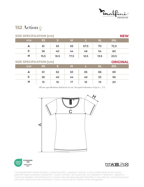 Damen T-Shirt Adler Action 152 Weiß