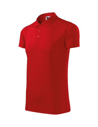 Adler MALFINI Unisex Victory 217 Poloshirt, rote Stickerei mit Firmenlogos