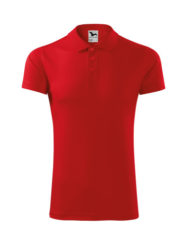 Adler MALFINI Unisex Victory 217 Poloshirt, rote Stickerei mit Firmenlogos