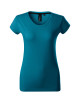 Exklusives 154 benzinblaues Adler Malfinipremium T-Shirt für Damen