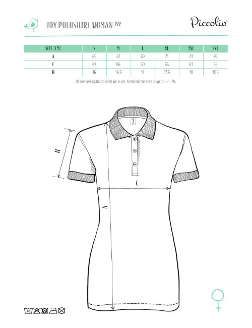Koszulka polo damska Adler Piccolio Joy P22 biały - P&M