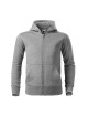 Trendiges Kinder-Sweatshirt mit Reißverschluss 412 dunkelgrau meliert von Adler Malfini