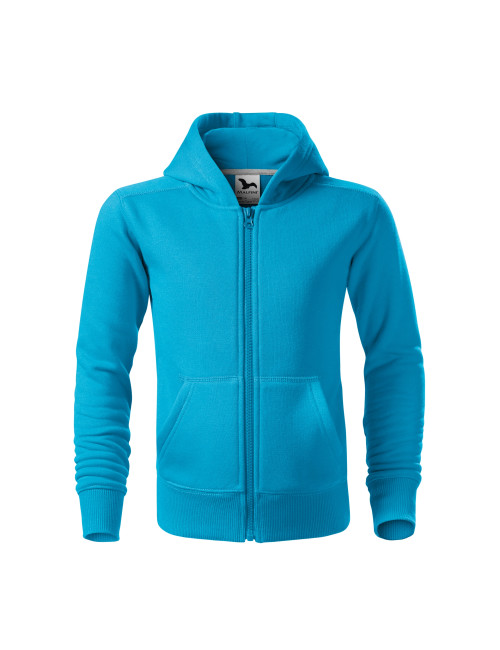 Trendiges Kinder-Reißverschluss-Sweatshirt 412 türkis Adler Malfini
