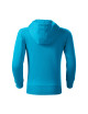 Children`s sweatshirt trendy zipper 412 turquoise Adler Malfini